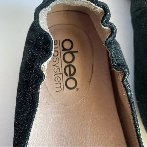 ABEO B.I.O.SYSTEM Women's JEAN II Black Metallic flat US7 - Picture 5 of 10
